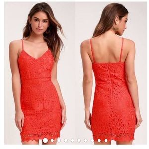 NWT Lulu’s Perfect Love Red Mini Dress
